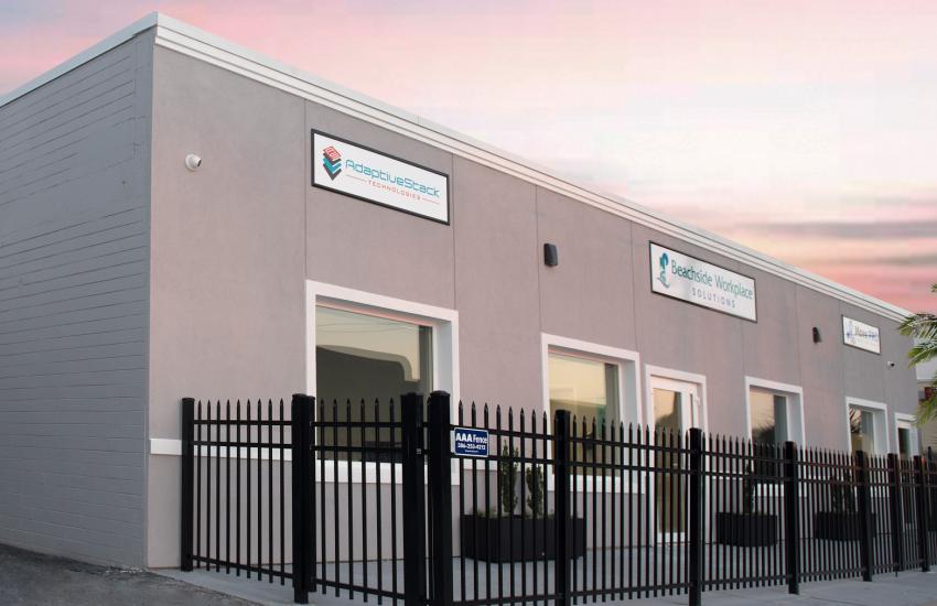 Beachside workplace outside